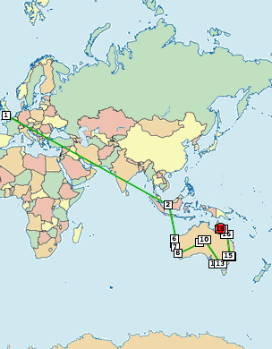 Eastern Hemisphere map